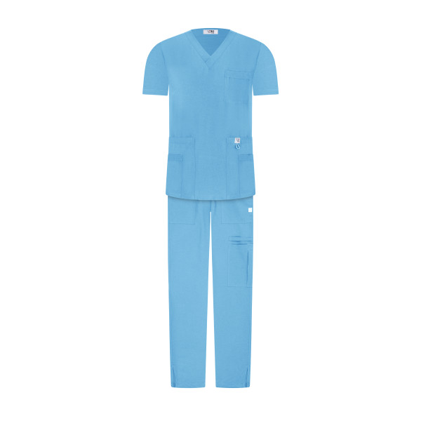 Breathing Scrub Set - Sky Blue / Azul Cielo